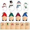 Christmas Gift Tags Stickers, 128 PCS Self-Adhesive Gift Tags for Christmas Presents, Easy to Peel & Write