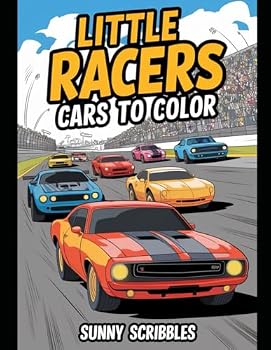 Paperback Little Racer Cars to Color Book