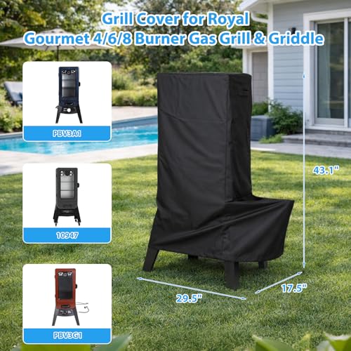 Image of Utheer Smoker Cover for Pit Boss 3 Series Vertical Smoker, 600D Waterproof