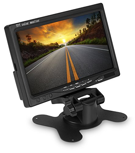 Wickedhd Wrc-Lcd 7 Inch High Resolution Rotating Color Tft Lcd Display Monitor With Remote Control And Mounting Bracket #TOP3