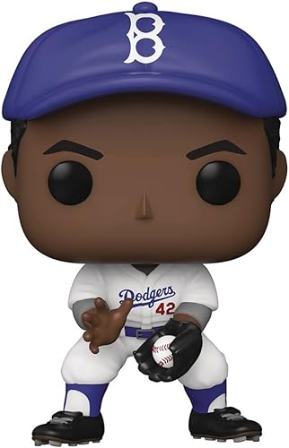 Miniatura 6 de Baseball Sports Legends - Jackie Robinson Funko Pop! Figura de vinilo con funda protectora compatible con caja emergente