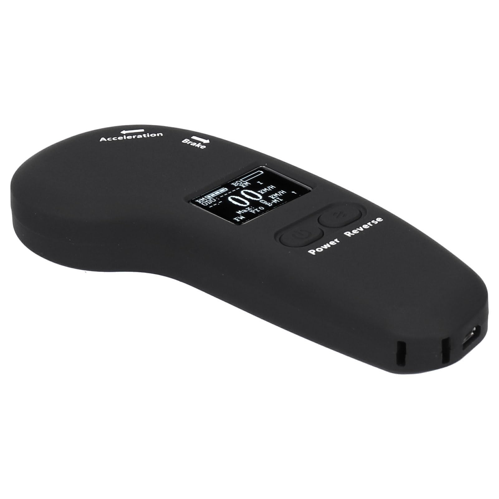 KIMISS Meepo Elektro-Skateboard mit Fernbedienung, ABS, Schwarz, Elektro-Skateboard, Kabellose LED-Display-Fernbedienung mit Einstellbarer Bremsgeschwindigkeit