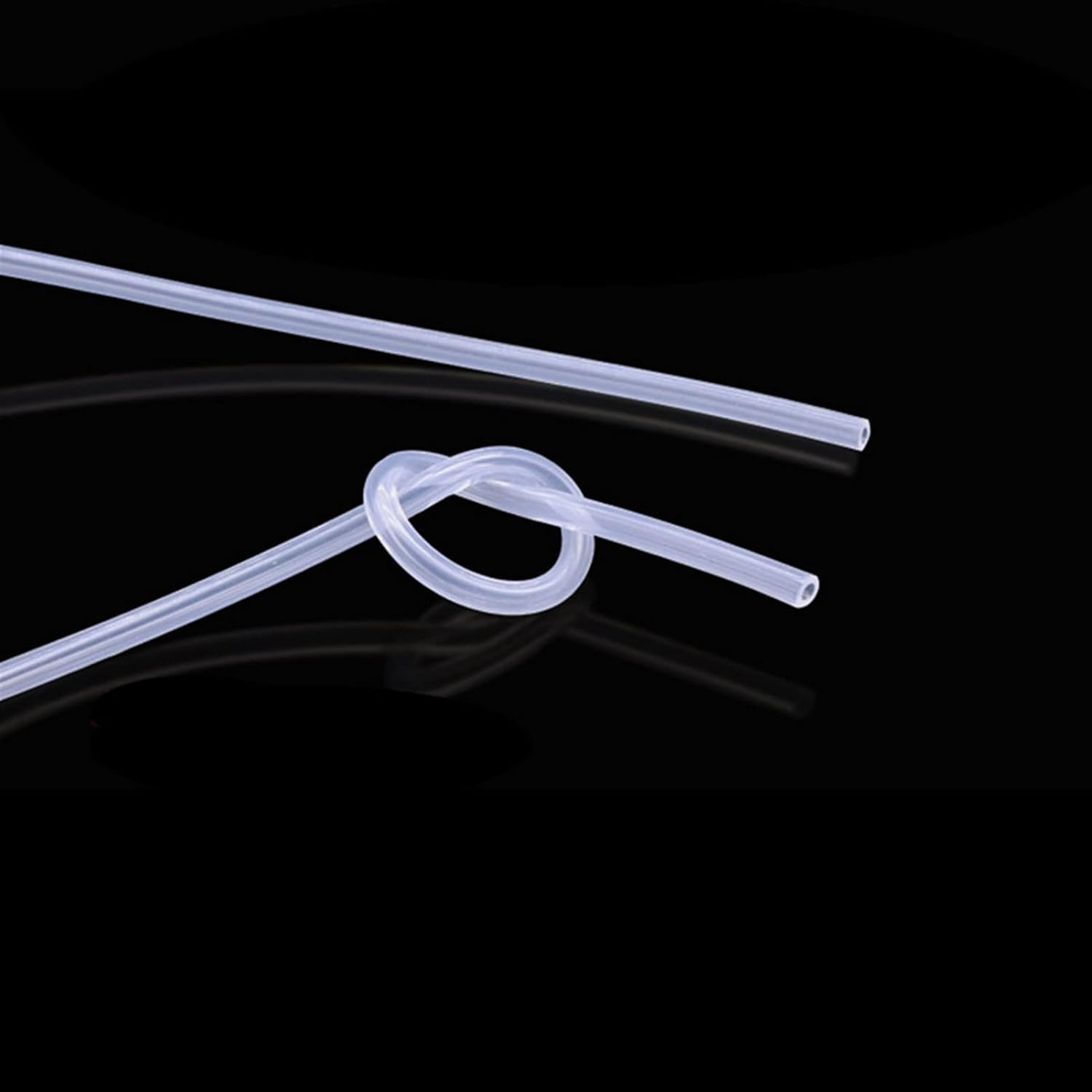 Zkenshan-Pure Silicone Tubing 1-10 Meters Food Grade Transparent Silicone Rubber Hose 1mm 1.5mm 2mm 2.5mm 3mm 4mm Inner Diameter Flexible Silicone Tube, Good Wall Thickness