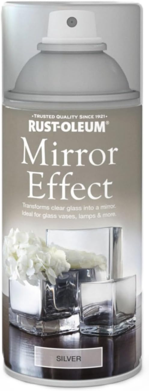 Rust-Oleum 150ml Mirror Effect Spray Paint Aerosol - Silver