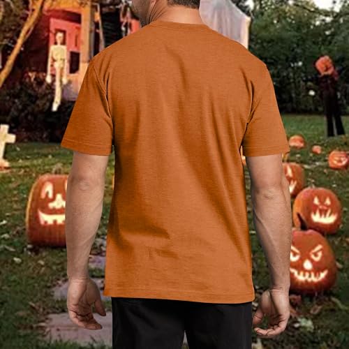 halloween shirts for men funny halloween pumpkin shirt dancing skeleton tee