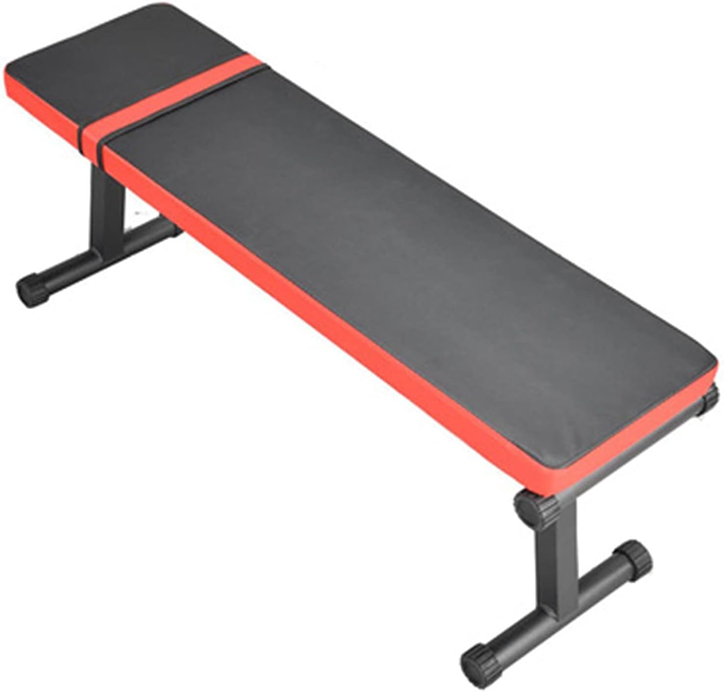 Flat Bench Folding Dumbbell Bench Height Incline Exercise Bench Weight Capacity Multi-Functional Home Gym Strength Training Fitness Workout Station Weight Benches,Red-1