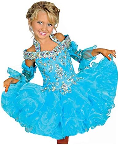 AVDA Infant Girls' Bateau Kids Gowns Pageant Cupcake Dresses