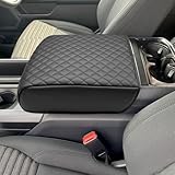 Zxiaochun Center Console Cover for 2021 2022 2023 2024 2025 2026 Ford F150, Armrest Lid Leather Protector, Middle Console Cushion Interior Accessories (Bucket Seat Only)