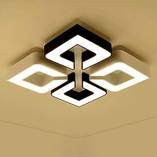 ZHCHAO Lámpara de dormitorio Personalidad creativa Lámpara de techo Led Simple Moderno Negro y Sala de estar Restaurante Habitación para niños Lámparas (Size : Diameter 50cm)
