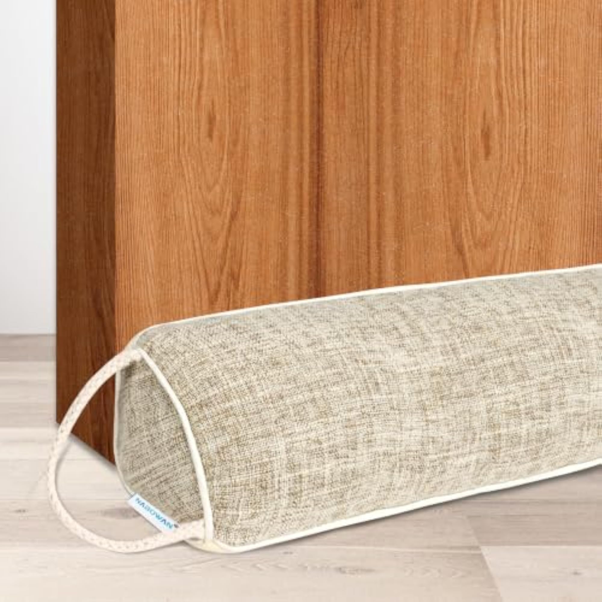 Weighted Door Draft Stopper, 32 inch, Beige