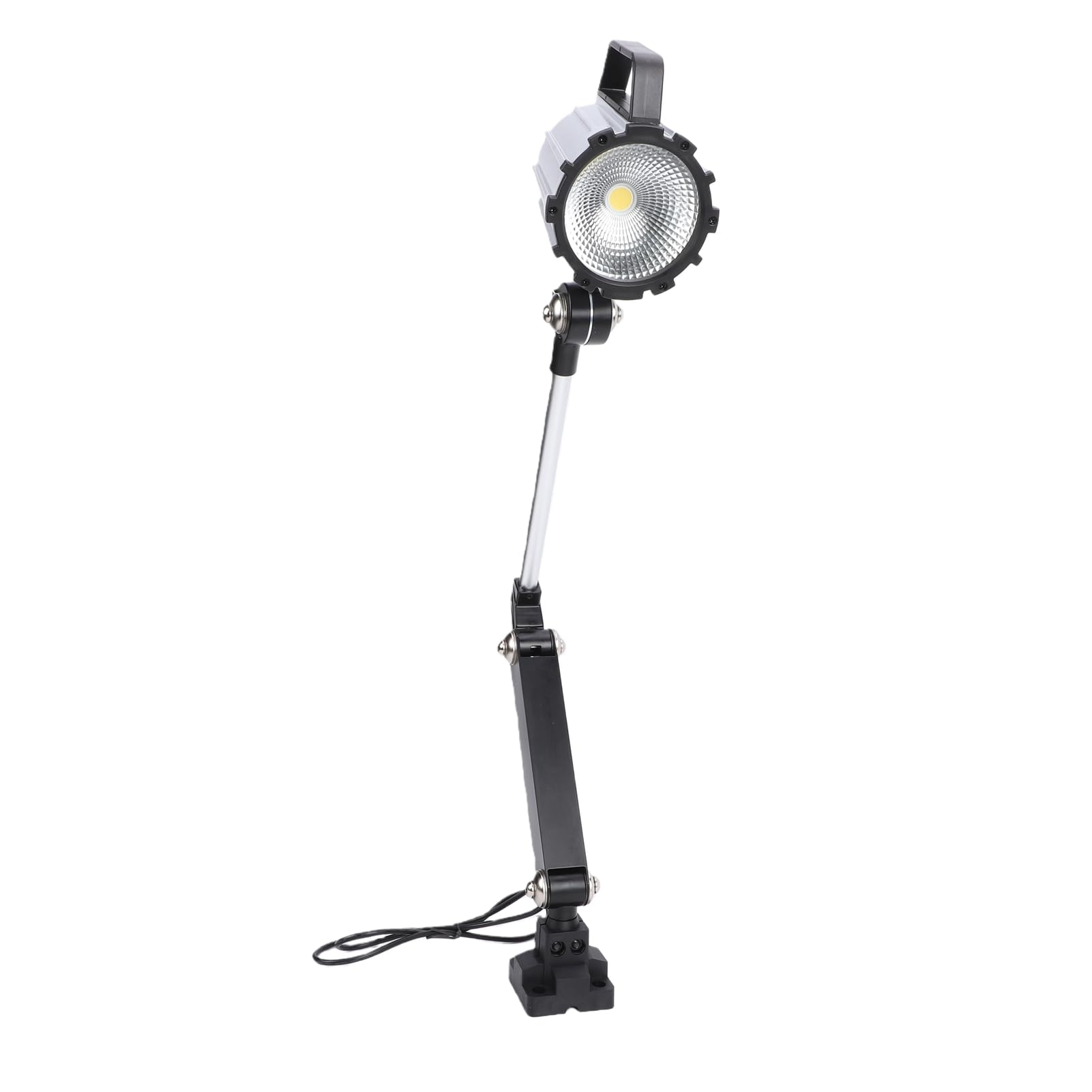 YWBL-WH Luz de Torno de Madera, Aleación de Aluminio, Luz de Máquina LED Articulada de 24 W con Cabezal Ajustable 360 ​​para Tornos CNC y Fresadoras