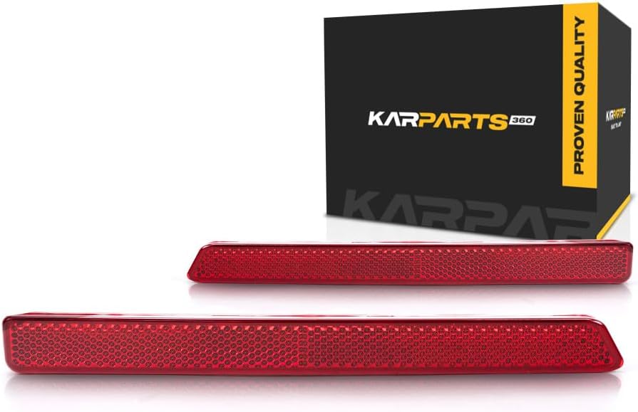 CarLights360: For Chevy Traverse Reflector 2018 2019 2020 2021 Pair Driver and Passenger Side | Rear | DOT Certified | Replacement For GM1184111 + GM1185111 | 22856325 + 22856326