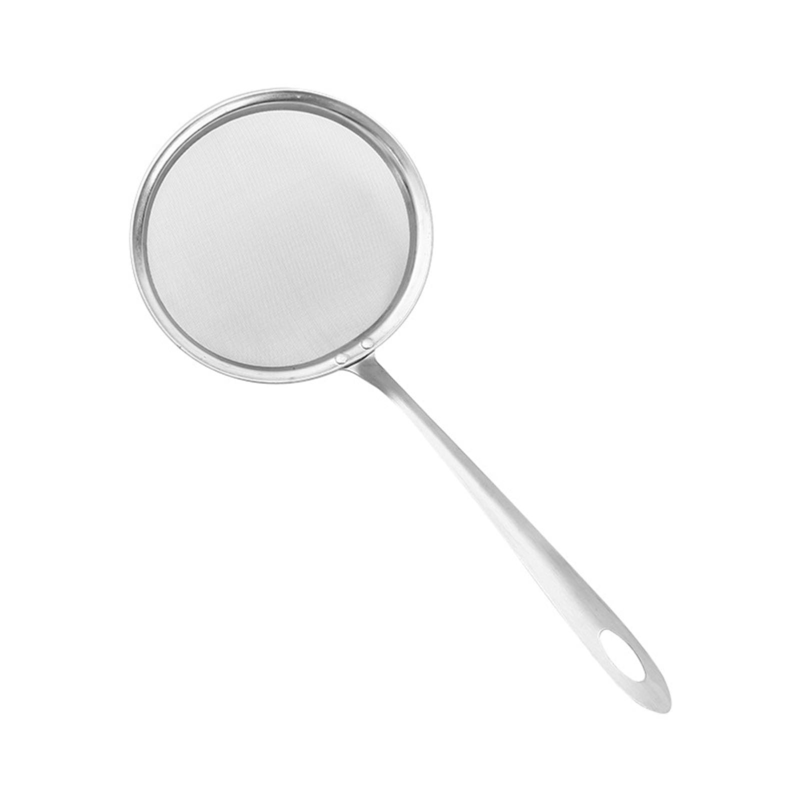 Fine Mesh Fat Skimmer Spoon,Long Handle Stainless Steel Skimmer Scoop Hot Pot Impurities Filter Spoon Food Strainer for Skimming From Soy Milk Liquids Foam