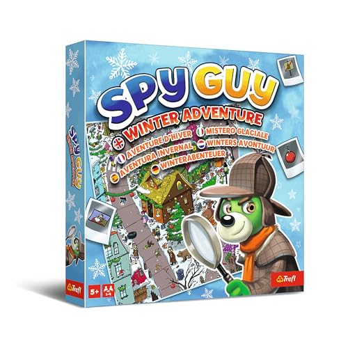 Trefl - Spy Guy Winter Adventure – Juego cooperativo de Detectives, Juego de Mesa de Familia, Busca Pruebas y Captura al Delincuente, Juego de Familia para Adultos y niños a Partir de 5 años