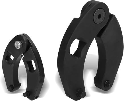 OTC1266, 7463 Adjustable Gland Nut Wrench, 2Pcs Hydraulic Cylinder Piston Rod Seal Installation Tool, with 3/4in and 1/2in Square Heads for Agricultural and Construction Equipment