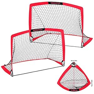 Wekefon UNSC020 Fußballtor 2er-Set tragbar
