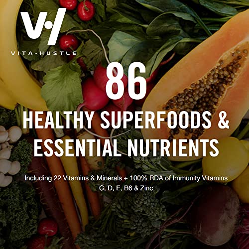 VitaHustle-ONE-Superfood-Bundle-2-Bags-All-in-One-Superfood-Protein-Powder-22-Vitamins-Minerals-Greens-Adaptogens-Probiotics-1-Bag-Chocolate-Cacao-1-Bag-Vanilla-Bean