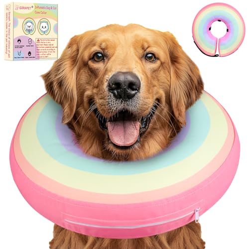 Inflatable Dog Cone Collar Alternative After Surgery, Soft