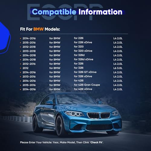 Image of ECCPP AC Compressor 2012-2016 for BMW 228i 328i 428i 528i 2.0L | 2014-2018 for BMW X5 3.0L AC Compressor with Clutch Rapid Cooling