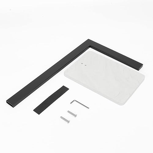 Miniatura 8 de Toallero de mano, toallero de mano para baño con base de mármol, soporte de acero inoxidable 304 en forma de L, toallero de mano independiente para