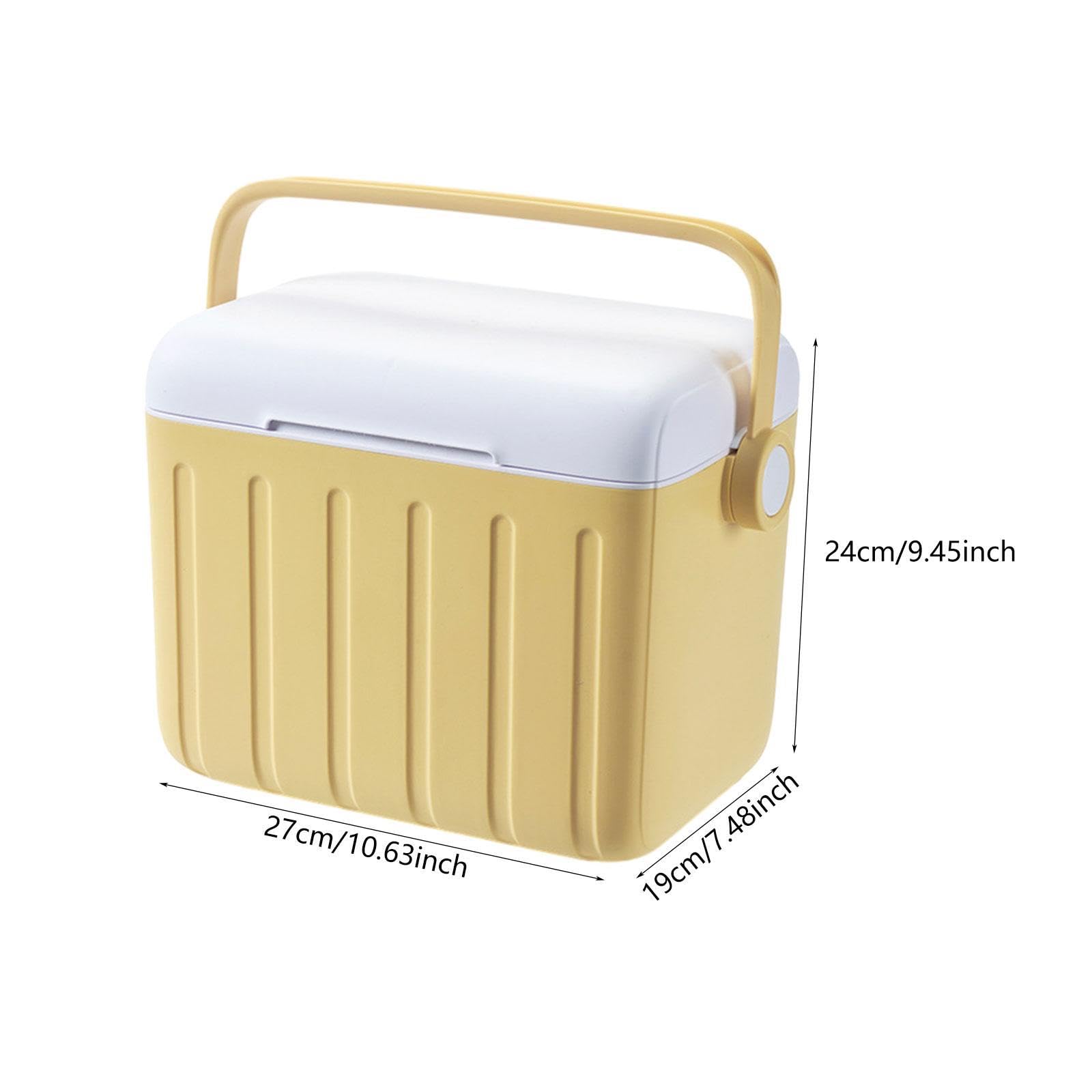 Nevera Portátil de 6 L con Asa, Recipiente Hermético, Ideal para Picnic, Viajes, Playa Y Entrega de Comida.