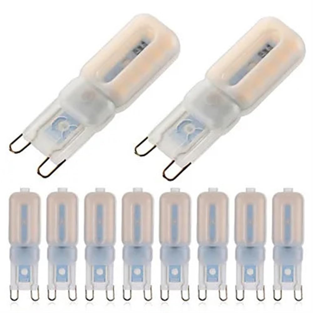 NXCVBNKZJ KJXP Lighting, Pack of 20, LED Spotlight Lamp AC220V Dimmable 4W G9 SMD2835 450-550Lm Led Corn Lamp Bulb 360 Degrees Lighting(Warm White)