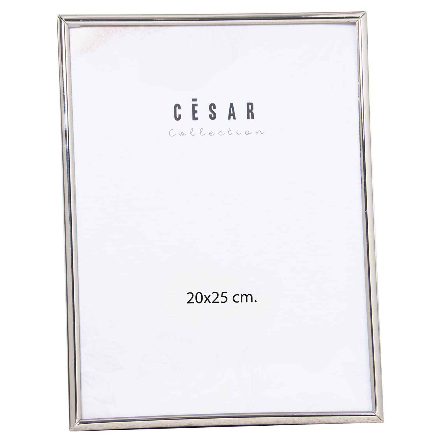 Cadre métal pour photo de 20 x 25 cm DRW argent 20,3 x 1 x 25,3 cm