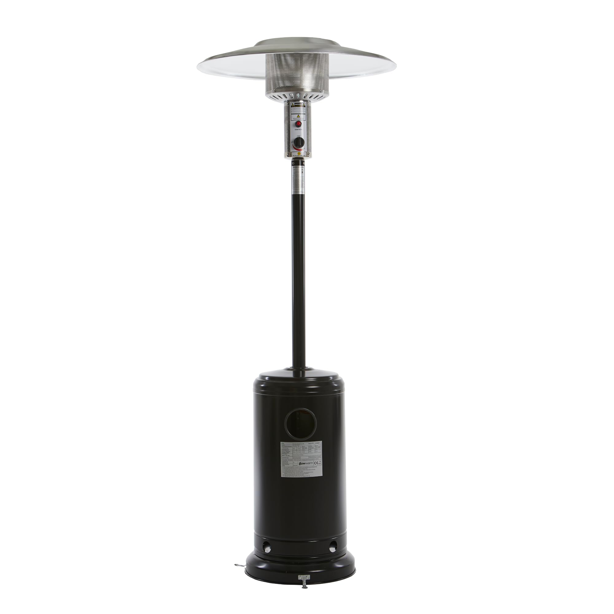REALGLOW Umbrella Gas Patio Heater 13KW Black