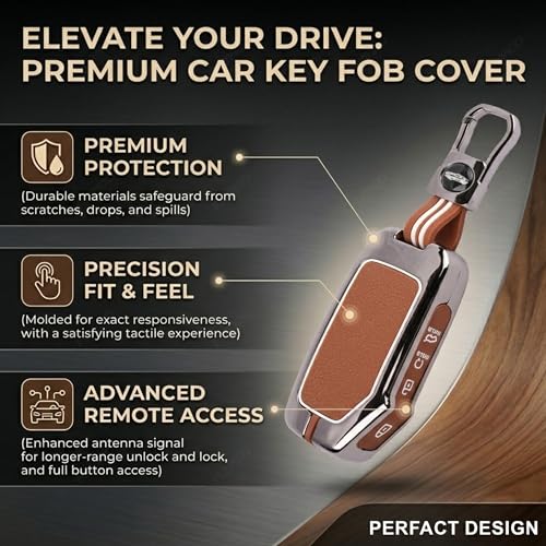 Image of Coll of Fest Premium Metal Key Cover Compatible with Kia Seltos Facelift | Seltos 2024 | Sonet Facelift | Carens Clavis | Carens X-Line | Seltos 2023 4 Button Smart Key Glow in the Dark