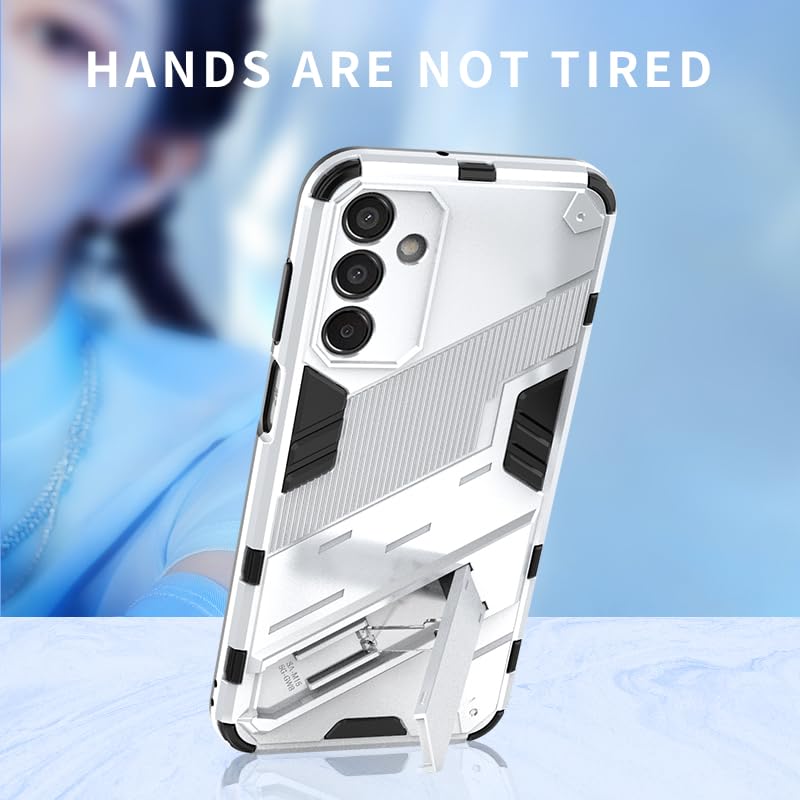 WOKEZ 360° Stativfodral för Samsung Galaxy M15 5G – Svart Pansarfodral