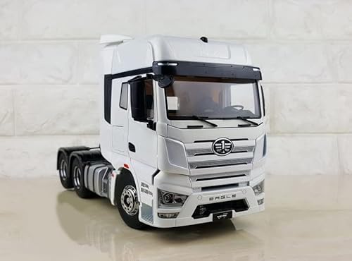 FAW Jiefang Ergle J7 Space cab Trailer Truck White 1/24 DIECAST Truck Pre-Built Model