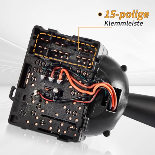 Gedlex Lenkstockschalter Blinkerschalter für Dacia Lodgy, Blinkender Steuerschalter für Dokker Logan Sandero, Auto Blinkerschalter 8201167988 681726046R 255405056R 255400337R