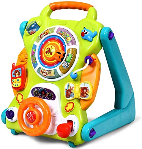 Buy Bck 3 in 1 Sit-to-Stand Walker, Kids Activity Center w/Lights, Music Toy for Toddlers Baby Walke...