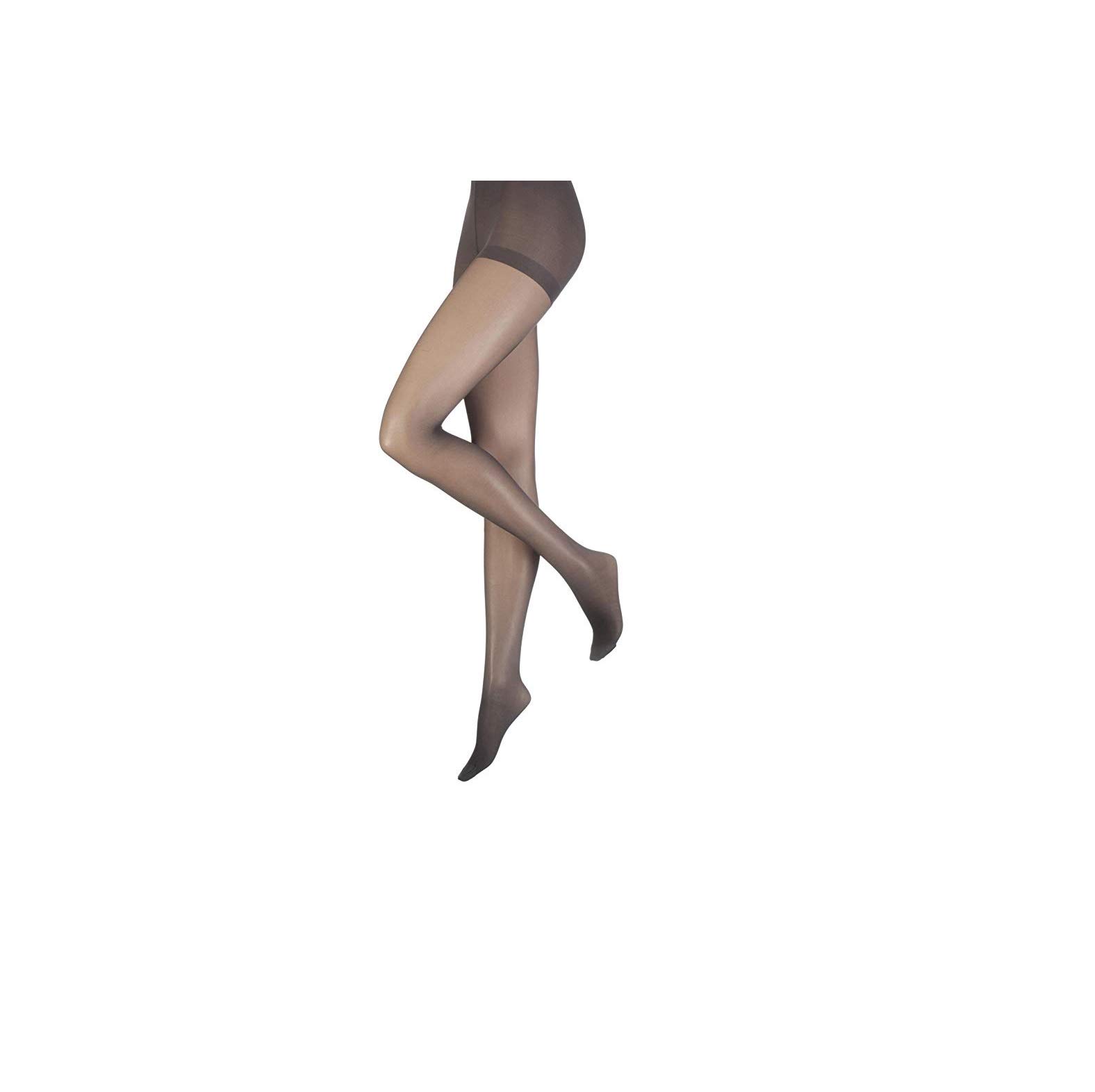 Mytoptrendz Women's Barely Black Mytoptrendz® Sheer Everyday Tights 15 Denier Nylon Pantyhose(- Large -2 Pair)