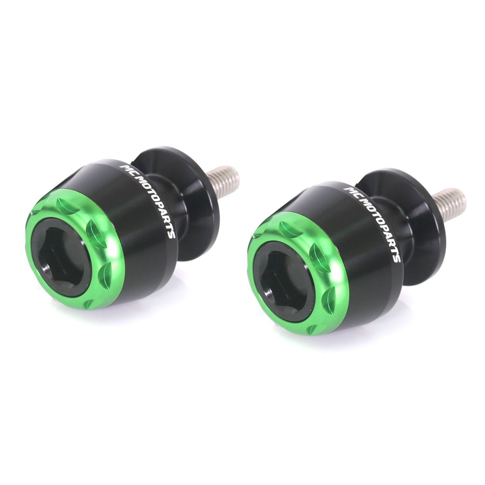 MSHINE Green 8MM CNC Swingarm Spools For Kawasaki ZX-6R 636 2013