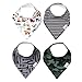 Baby Bandana Drool Bibs for Drooling and Teething 4 Pack Gift Set â€œAceâ€ by Copper Pearl