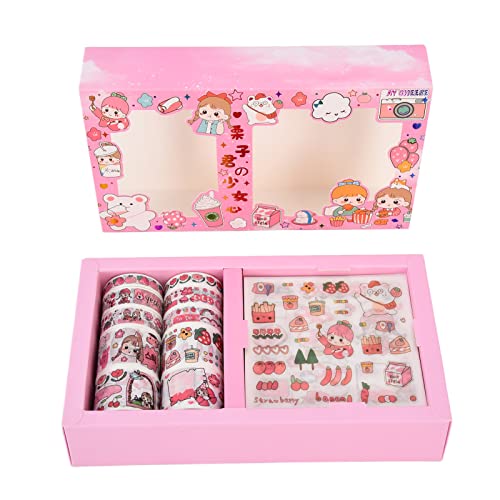 Adesivos Kawaii, adesivos fofos de desenho animado Washi fita adesiva para meninas para planejadores