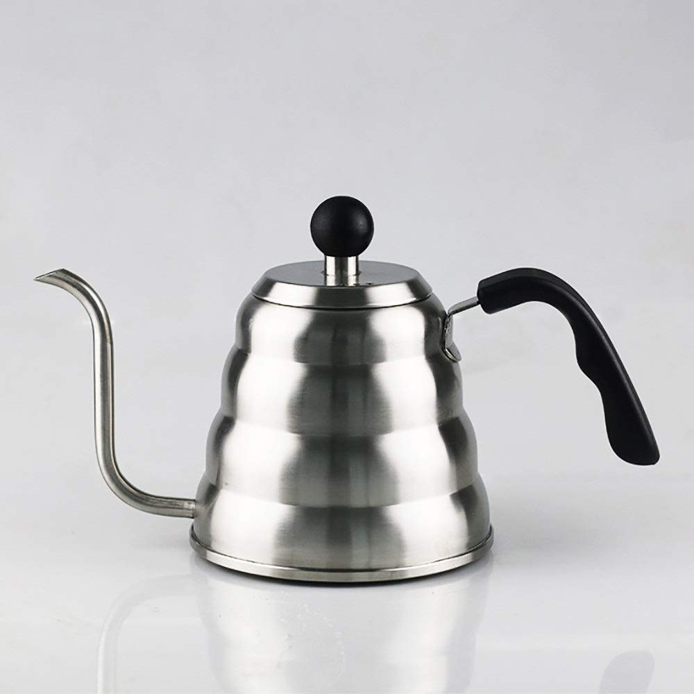XINGYU Jarras de café y té Acero Inoxidable Tipo de Goteo Boca Fina Hervidor de café Aislamiento de Boca Larga Cafetera para Amante del café 1000ml 1200ml para Jugo de café Leche