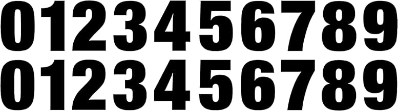 0-9 Black Vinyl Number Stickers (2 of Each Number) Choose from 1/2" to 12" Sizes! (V1146) (1.5")