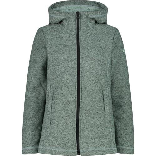 Veste hoodie en maille jade mel S pour femme CMP, veste de sport zippée avec capuche confortable