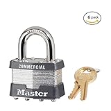 6 Pack Master Lock 1KA-2006 1-3/4