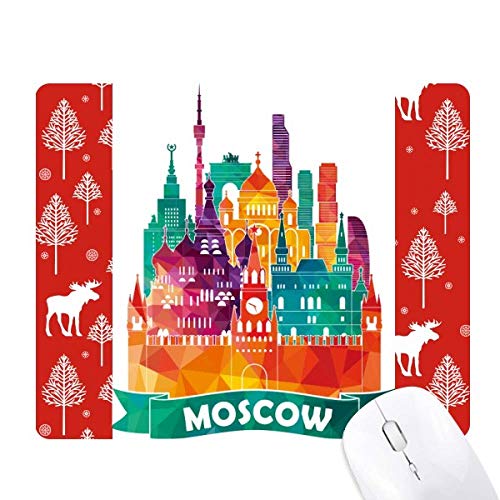 Tapis de souris décoration hivernale de bureau avec élan
