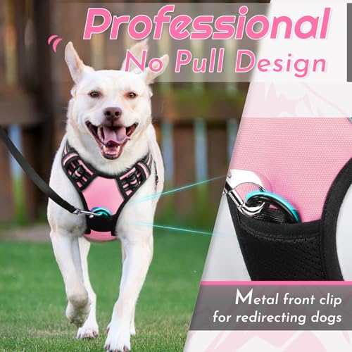Image of Eagloo Dog Harness for Large Dogs, No Pull Pet Vest with 2 Leash Clips