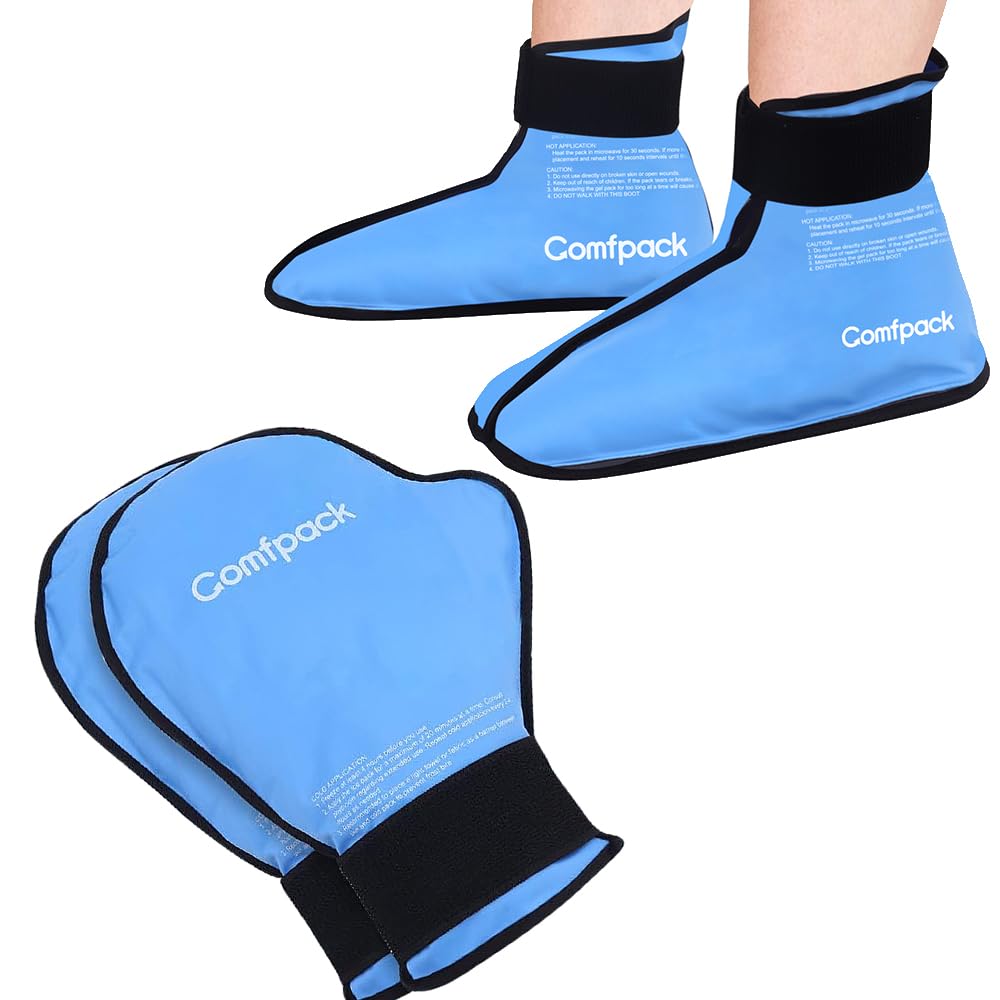 Amazon.com: Comfpack Cold Therapy Boots & Hand Ice Pack Gloves