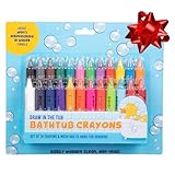 Bath Crayons Super Set-24 Draw in the Tub Colors with Bathtub Storage Mesh Bag- Non-Toxic, Safe for Children, Won't Disintegrate in Water-Art Project for Toddlers, Fun Gift & Stocking Stuffer for Kids