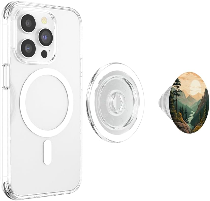 Mountains Wilderness Forest Hiking Pine Tree Nature PopSockets PopGrip for MagSafe