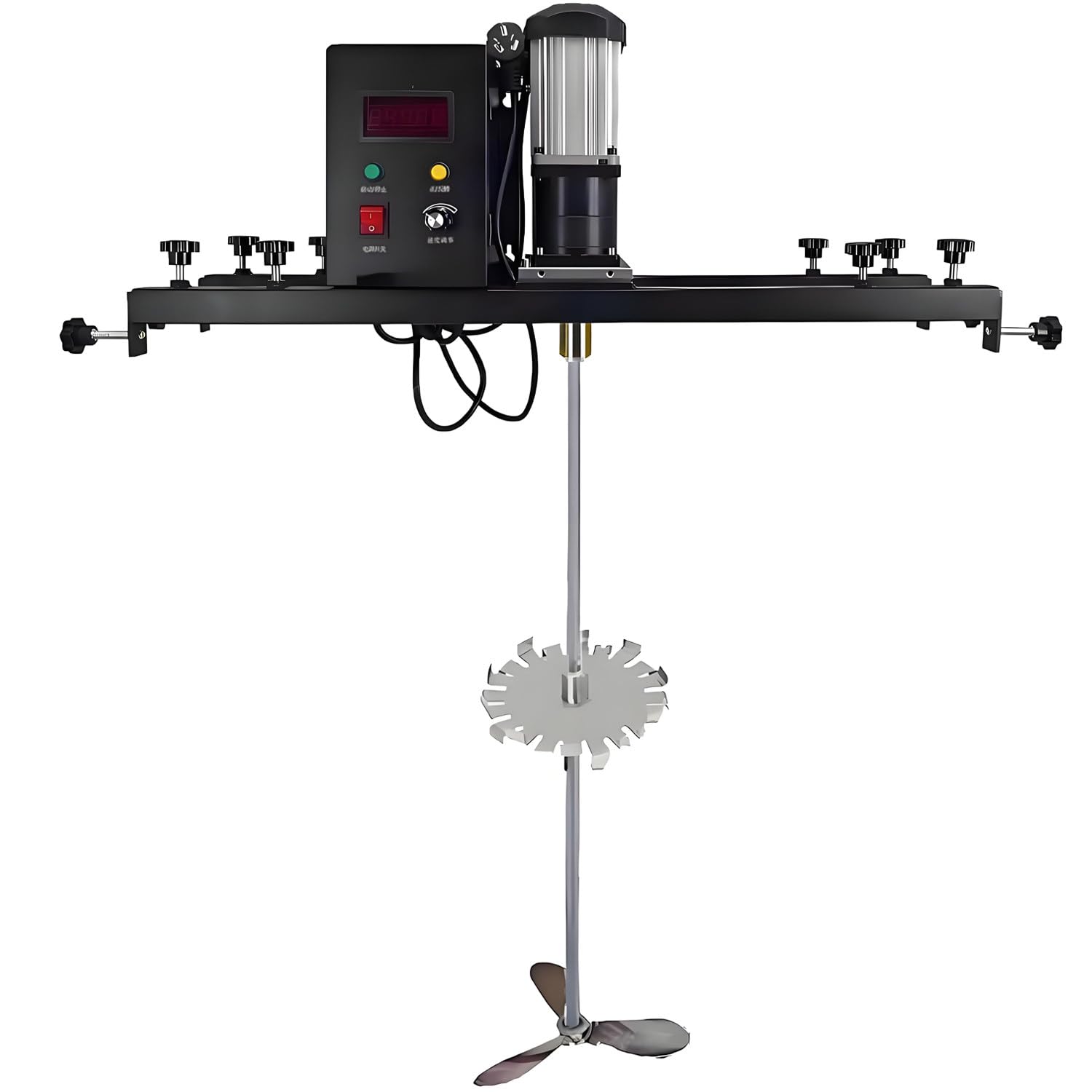 YNBSHGAA Commercial IBC Stirring Machine, Electric Paint Mixer with Support Hanger, Efficient Ink Dissolver Agitator for IBC Barrel Drum Paint Mixing, 980W,B