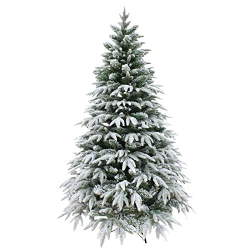 6ft Luxury Snow Tipped Christmas Tree Artificial Pine Indoor Xmas Decoration