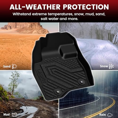 Image of LASFIT Floor Mats for Ford Explorer 2015 2016 2017 2018 2019 7 Seater