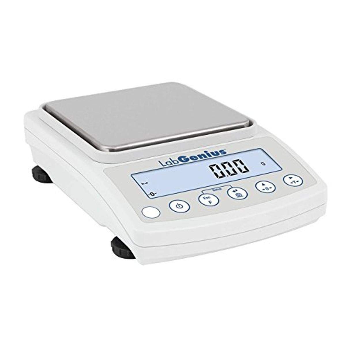 LabGenius DS-602 Silver Series Precision Balance (DS-602) with 0.01g Readability and 600g Capacity, 128mm Square Pan, Stainless Steel